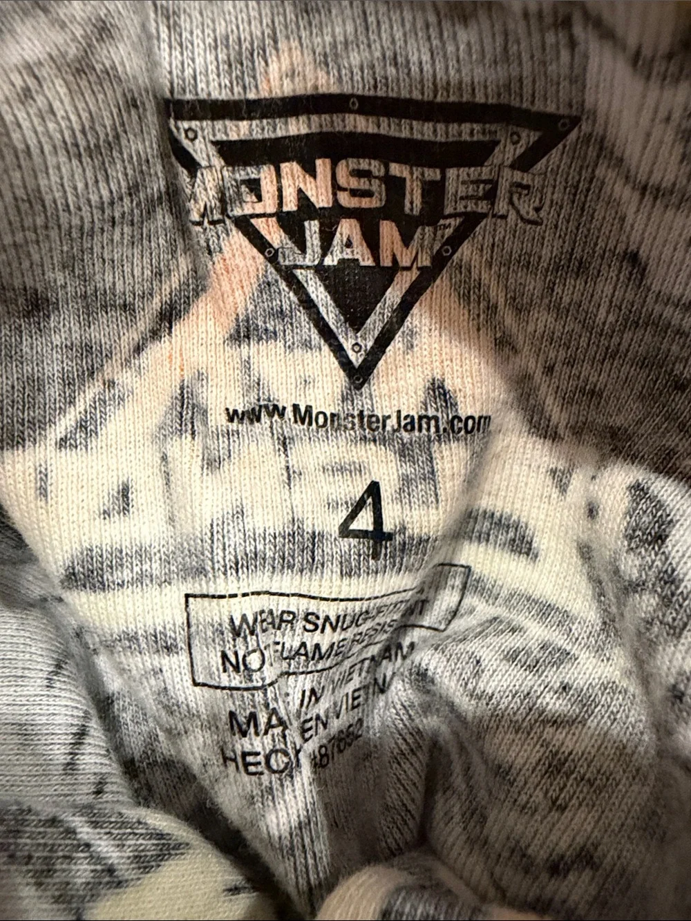 Monster Jam Matching Pajama Set